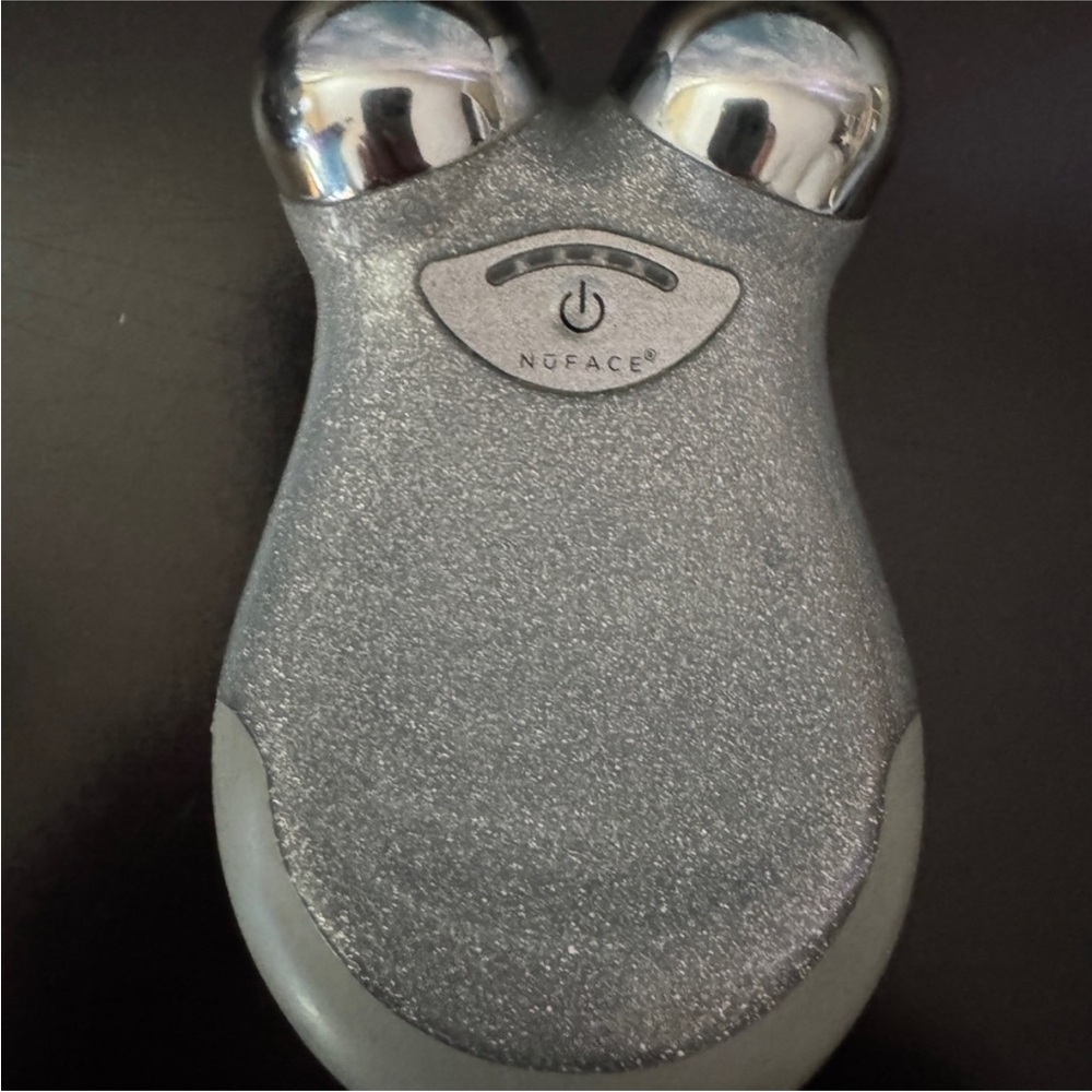 NuFace Facial Toning Device in Sparkling Silver